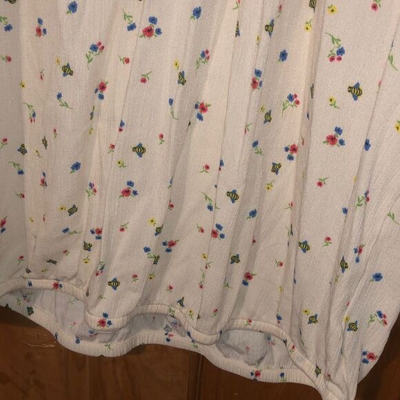 364. Torrid bees and flowers Gauze Blouson Half Sleeve top size 1 (1X) - Picture 7 of 10